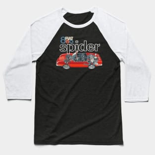 Fiat 850 Spider Baseball T-Shirt